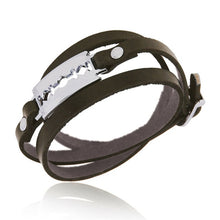 Load image into Gallery viewer, Leather Metal Wristband